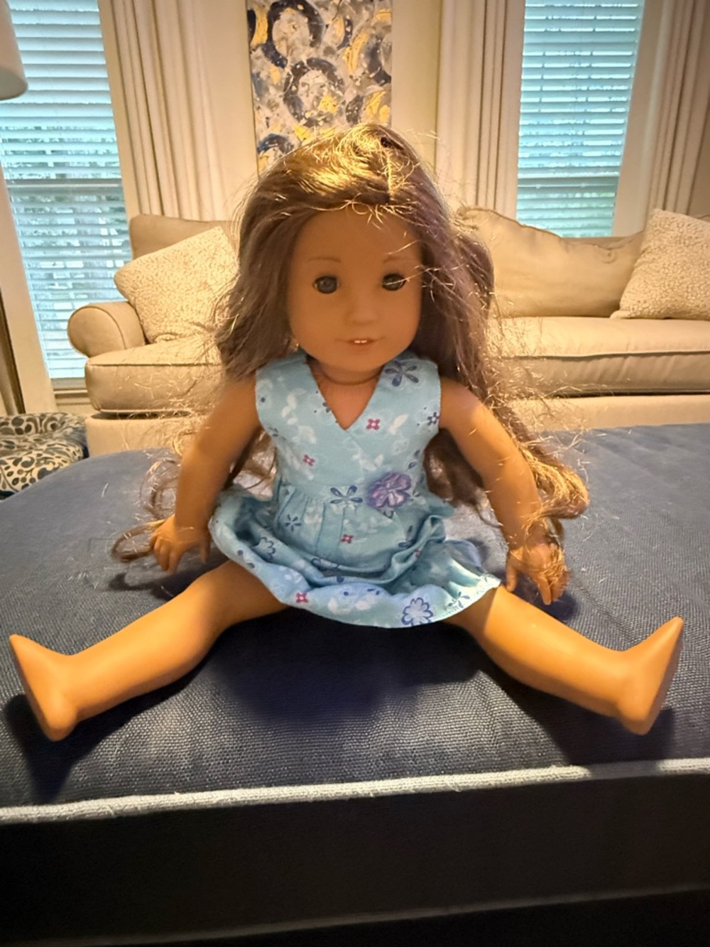 American Girl Kanani - Blue Floral Dress Doll - Kids Toy